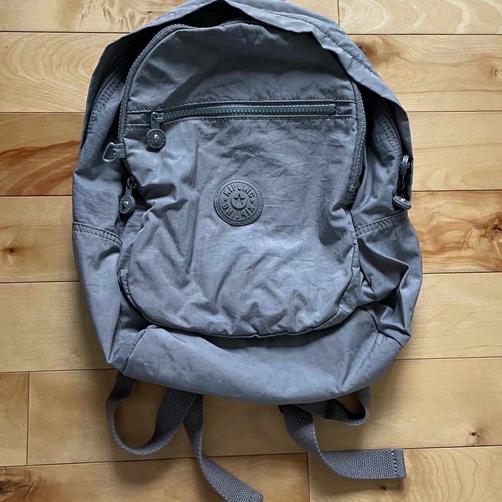 Small City Casual Gray Kipling Backpack